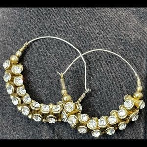 Golden jhumkhas/ earrings